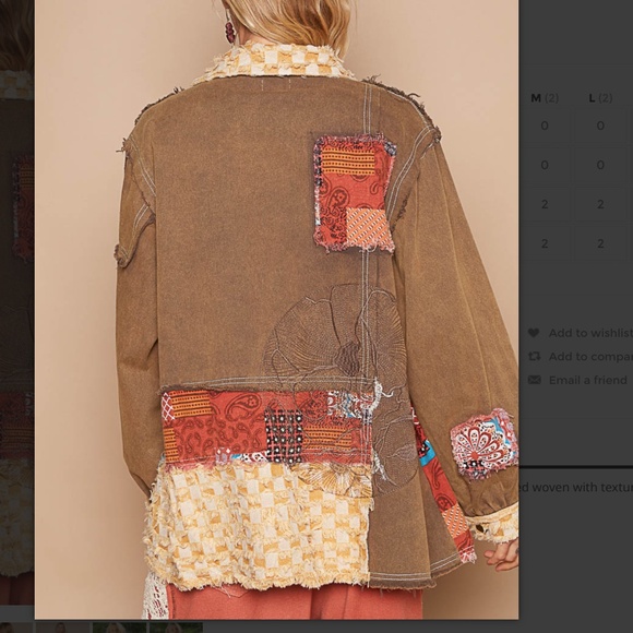 POL “ Washington DC ” POL Mixed Media Woven Textured Shirt Jacket 69A - Picture 5 of 11